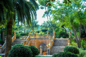 Die einmalige Gartenlandschaft der Loaction Schloss Palma