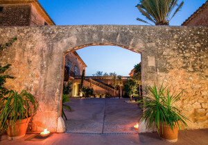 Eingang zum Patio der Eventlocation