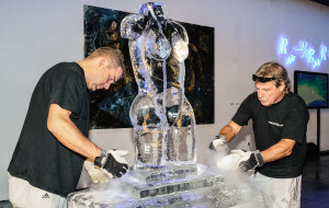 Eisskulpturen in Handarbeit auf der Finca Arabe auf Mallorca