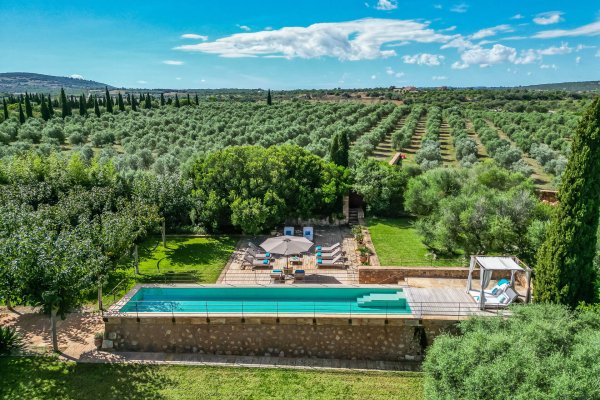 Der beheizbare Pool der Finca Oasis ist 12,5m lang